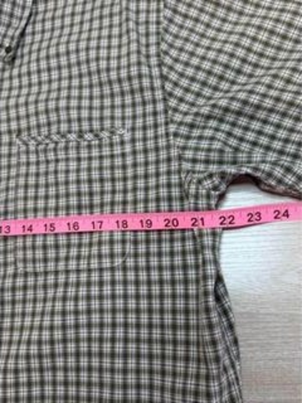 Gap Brown Men's Men's Plaid Button Down Shirt L - Picture 5 of 8